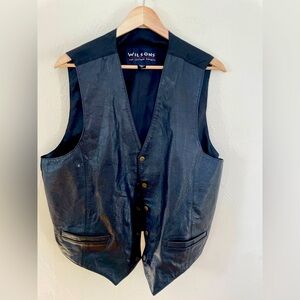 🌵Wilsons Black Leather Vest